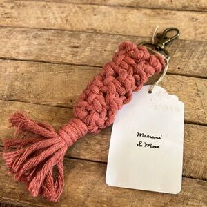 Hand Made Macrame Key Chain Lip Balm Holder